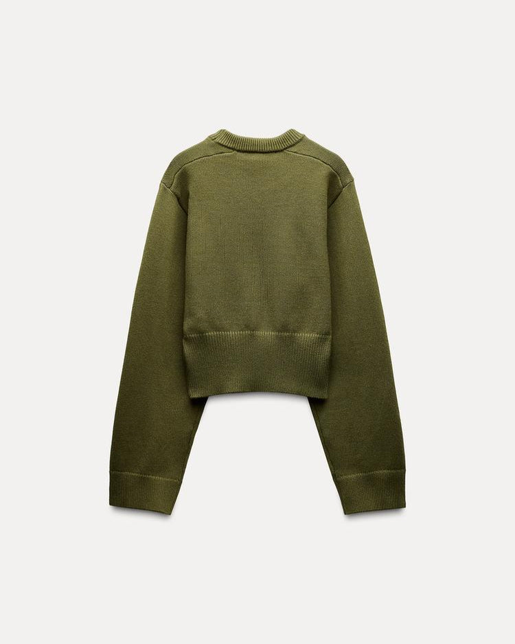 CELINE | CROPPED KNIT SWEATER