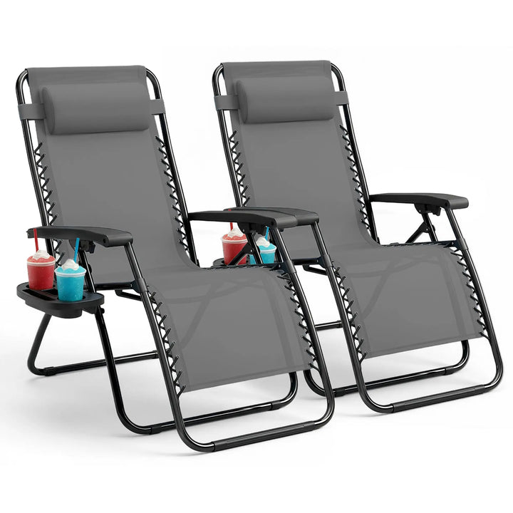 Set of 2 Heavy Zero Gravity Chair