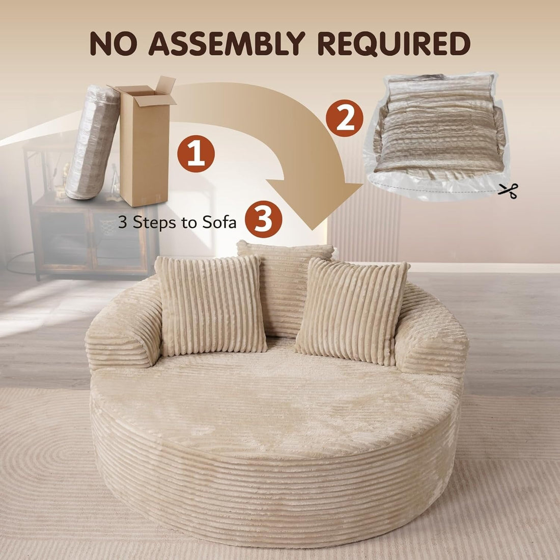 Premium Fluffy Sofa Bed