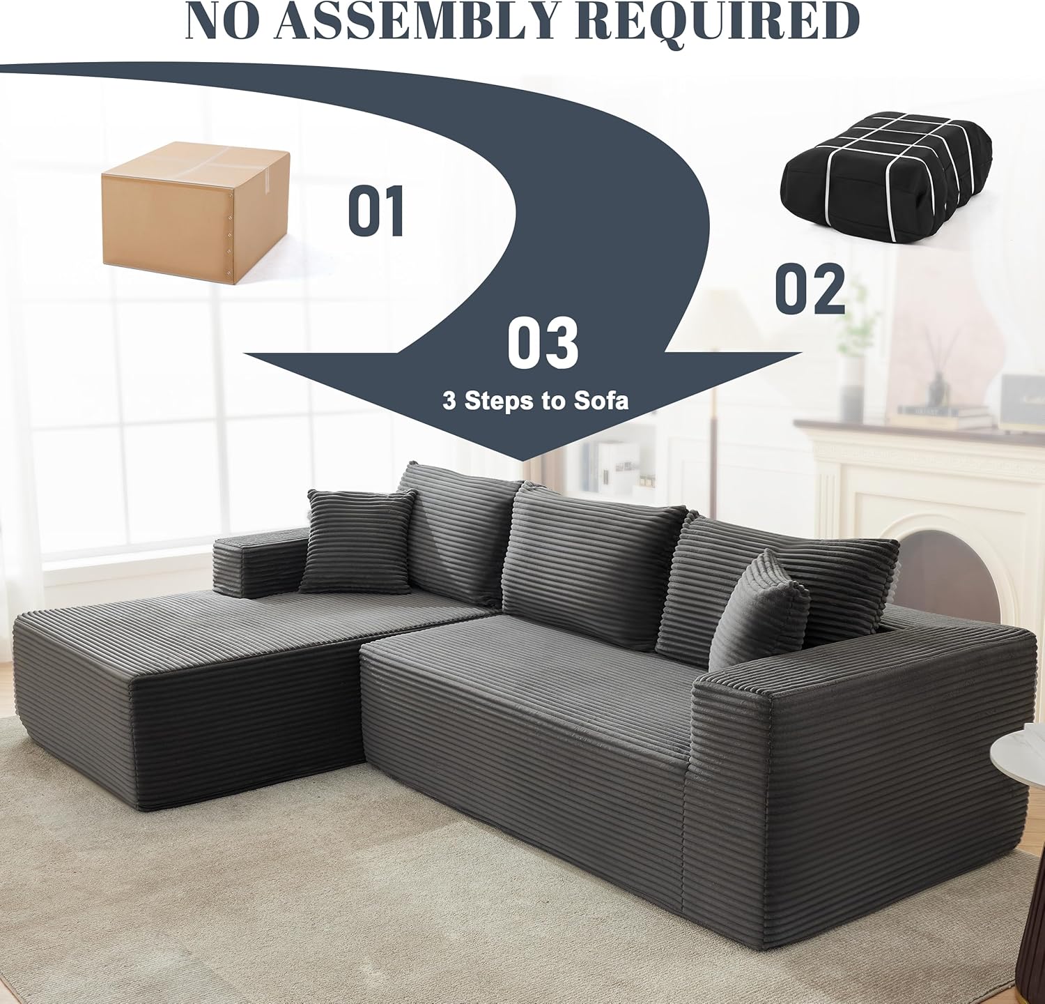 Lumen Boneless Cloud Couch "NINE"