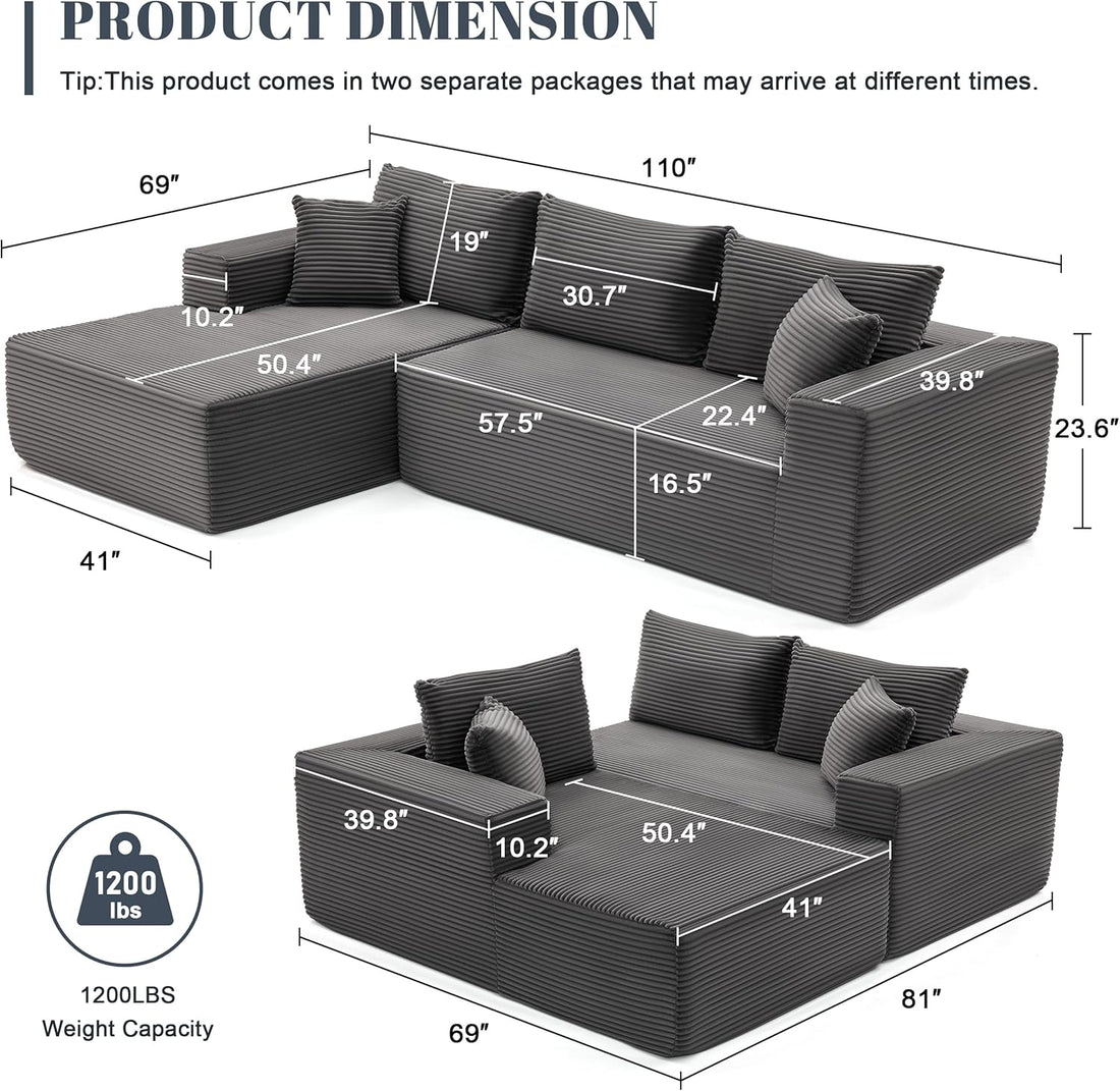 Lumen Boneless Cloud Couch
