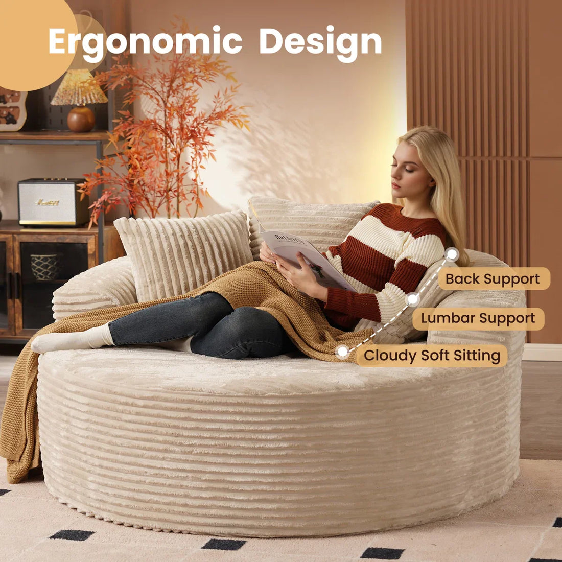 Lumen Round Foam Chair "Nine"