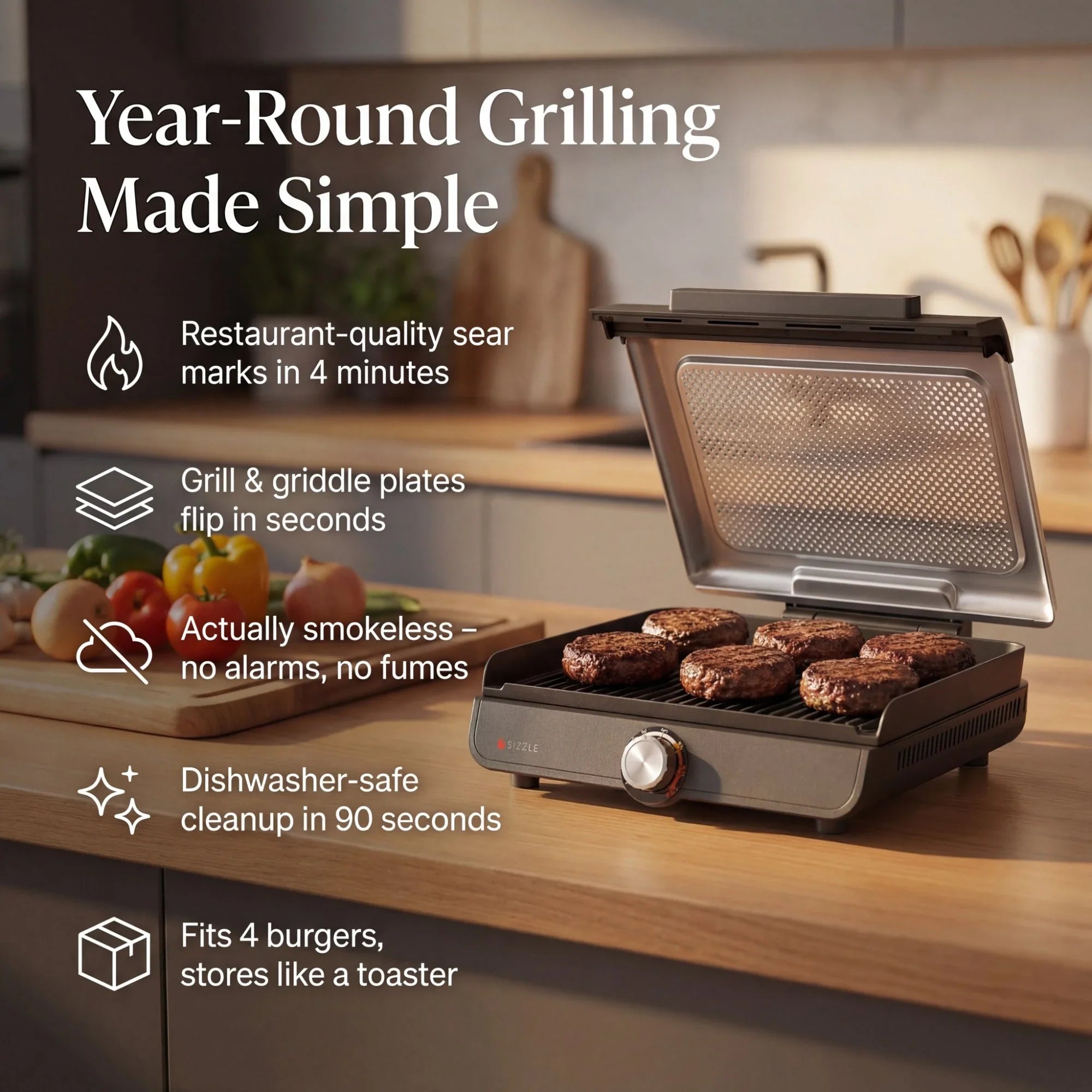 Lumen Indoor Grill & Griddle