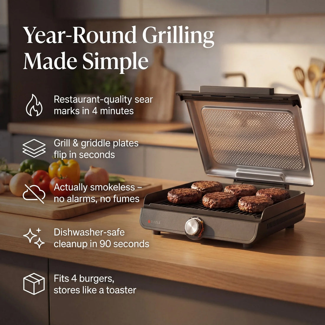 Lumen Indoor Grill & Griddle