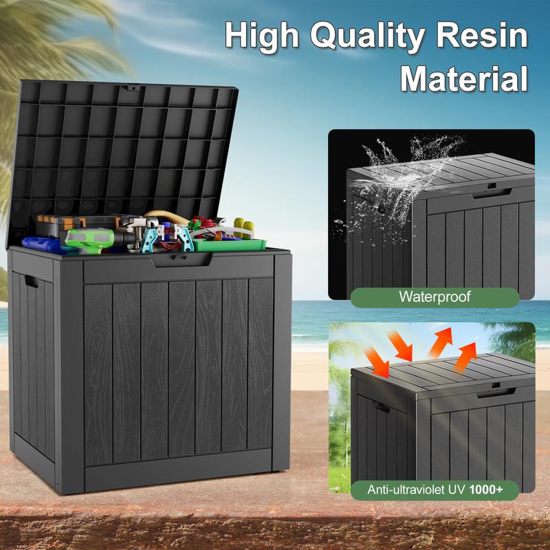 Lumen 31-Gallon Outdoor Storage Box, Waterproof & UV-Resistant