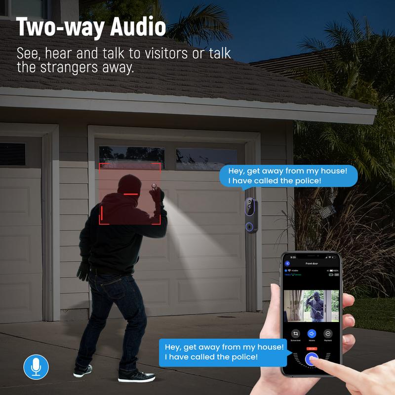 Lumen 1080P Wireless Video Doorbell Camera