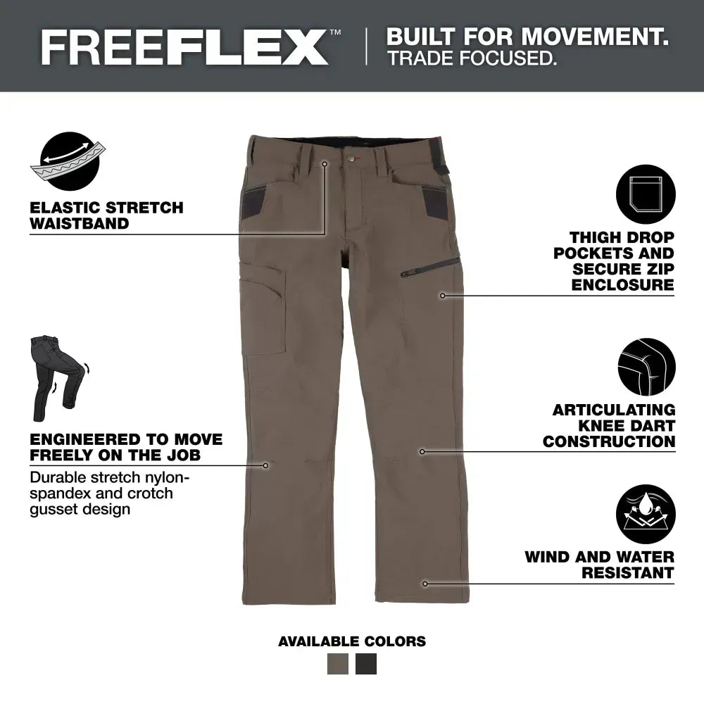 Lumen Men's 8-PACK FREEFLEX Tech Work Pants With 7 Pockets