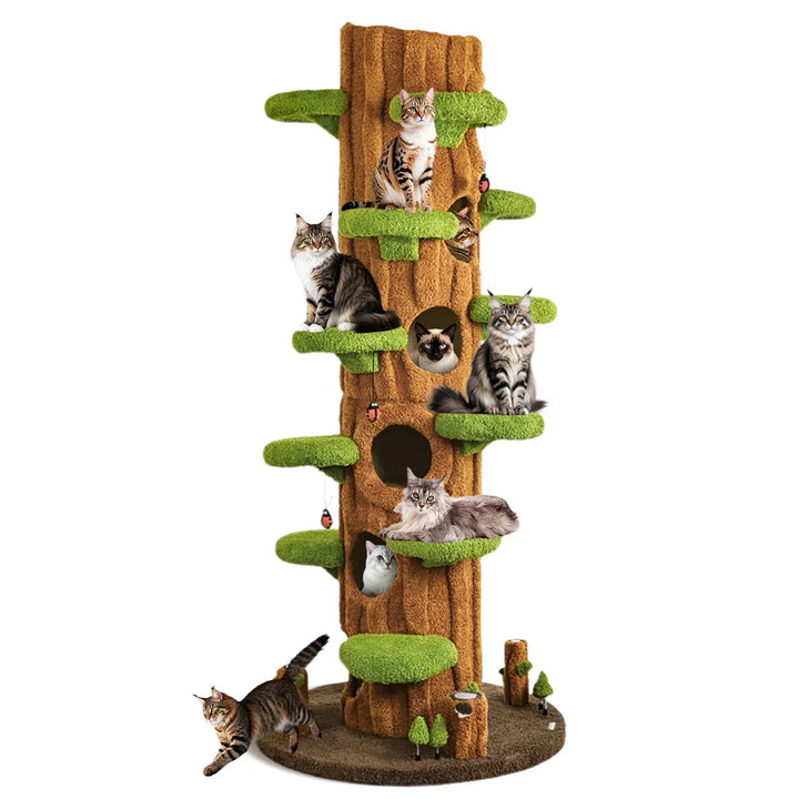 Lumen Solid Wood Cat Condo