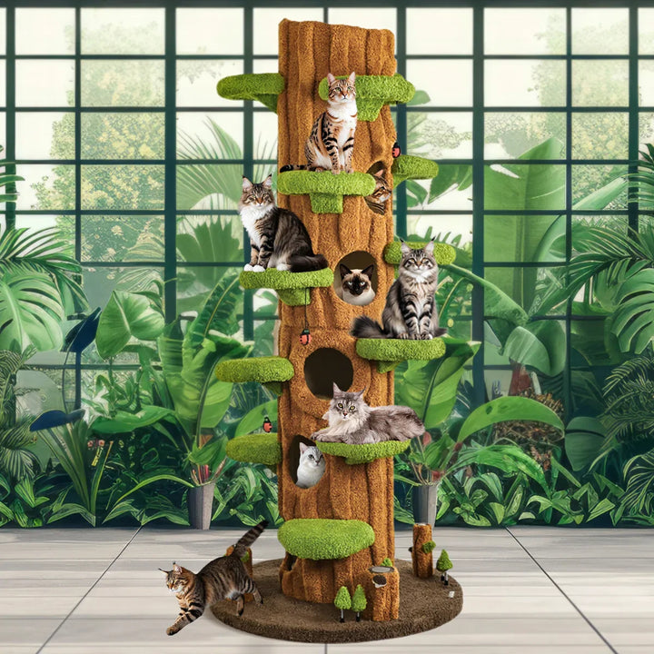 Lumen Solid Wood Cat Condo