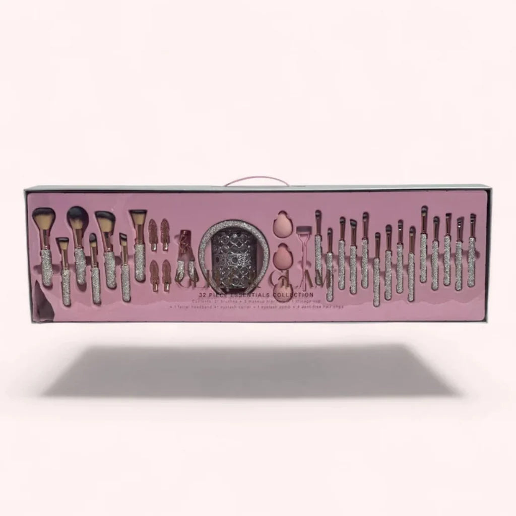 Lumen Glitz & Glam Brush Set (32-Piece Makeup Kit)