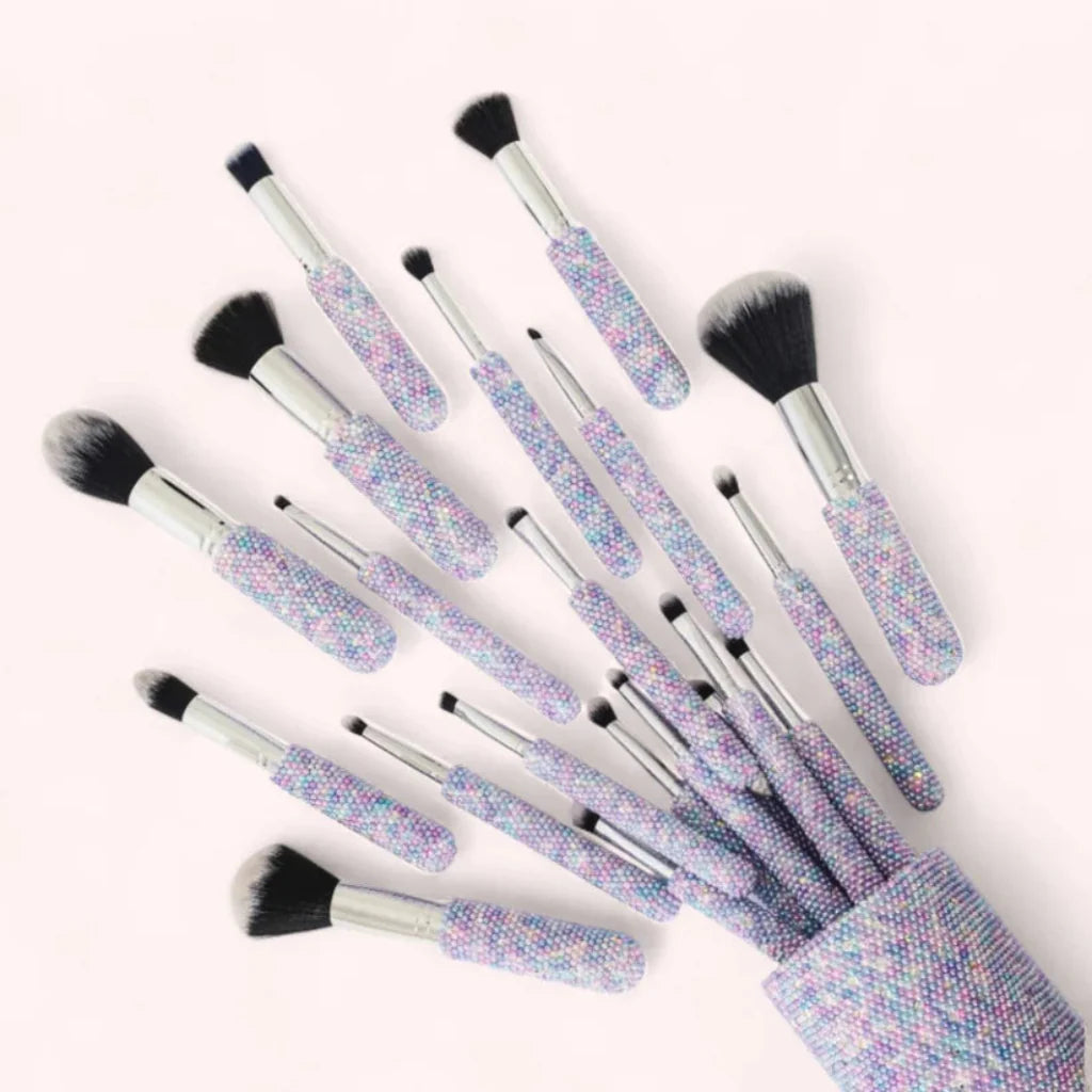 Lumen Glitz & Glam Brush Set (32-Piece Makeup Kit)