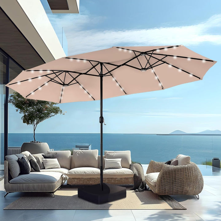Clearance : Lumen Double Patio Umbrella