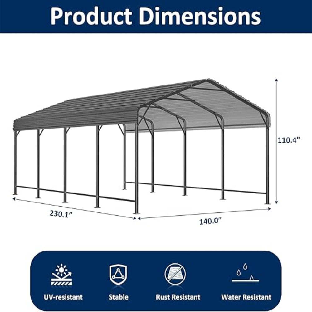 Clearance : Lumen 12x20 Carport