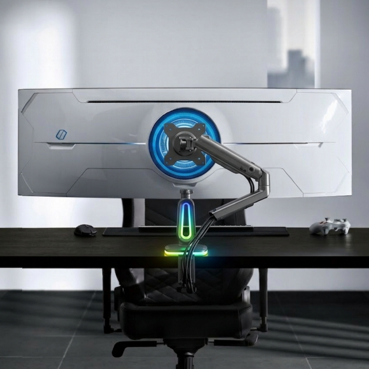 Lumen Gaming : 4K Screen Monitor + Articulated Arm Complete Setup