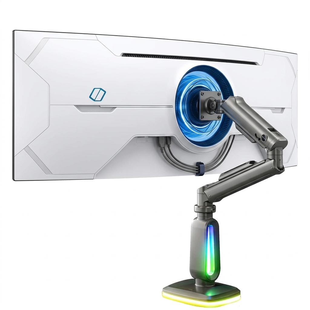 Lumen Gaming : 4K Screen Monitor + Articulated Arm Complete Setup
