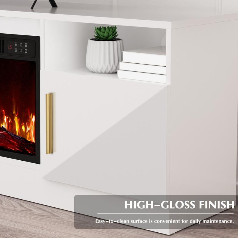 Clearance : Lumen Fireplace TV Stand