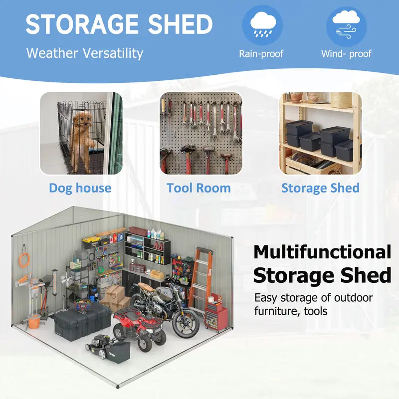 Lumen 12x14 FT Outdoor Storage Shed