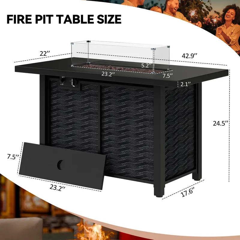 Lumen Fire Pit Table
