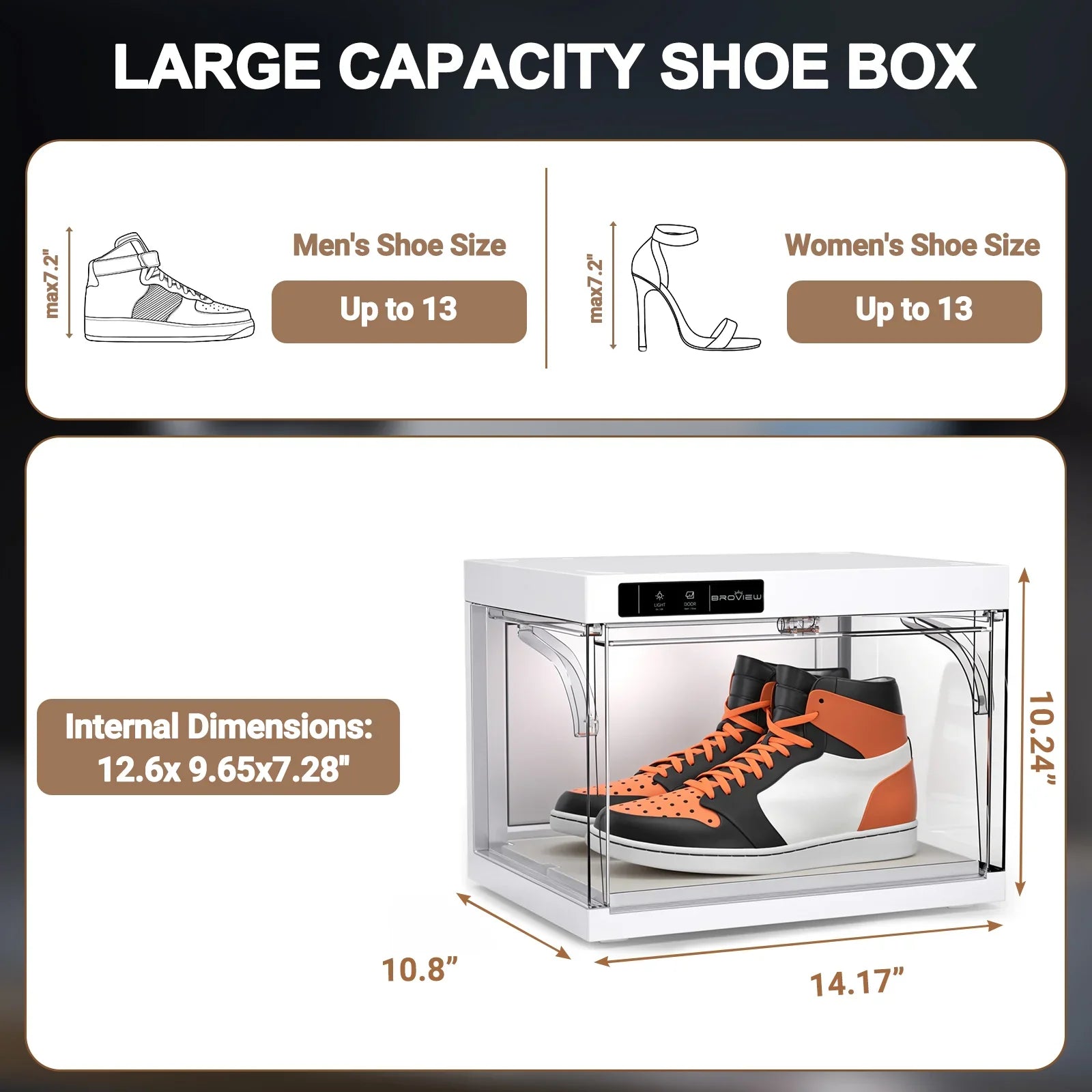 Lumen SneakerBox - LED Display Case 4-Pack