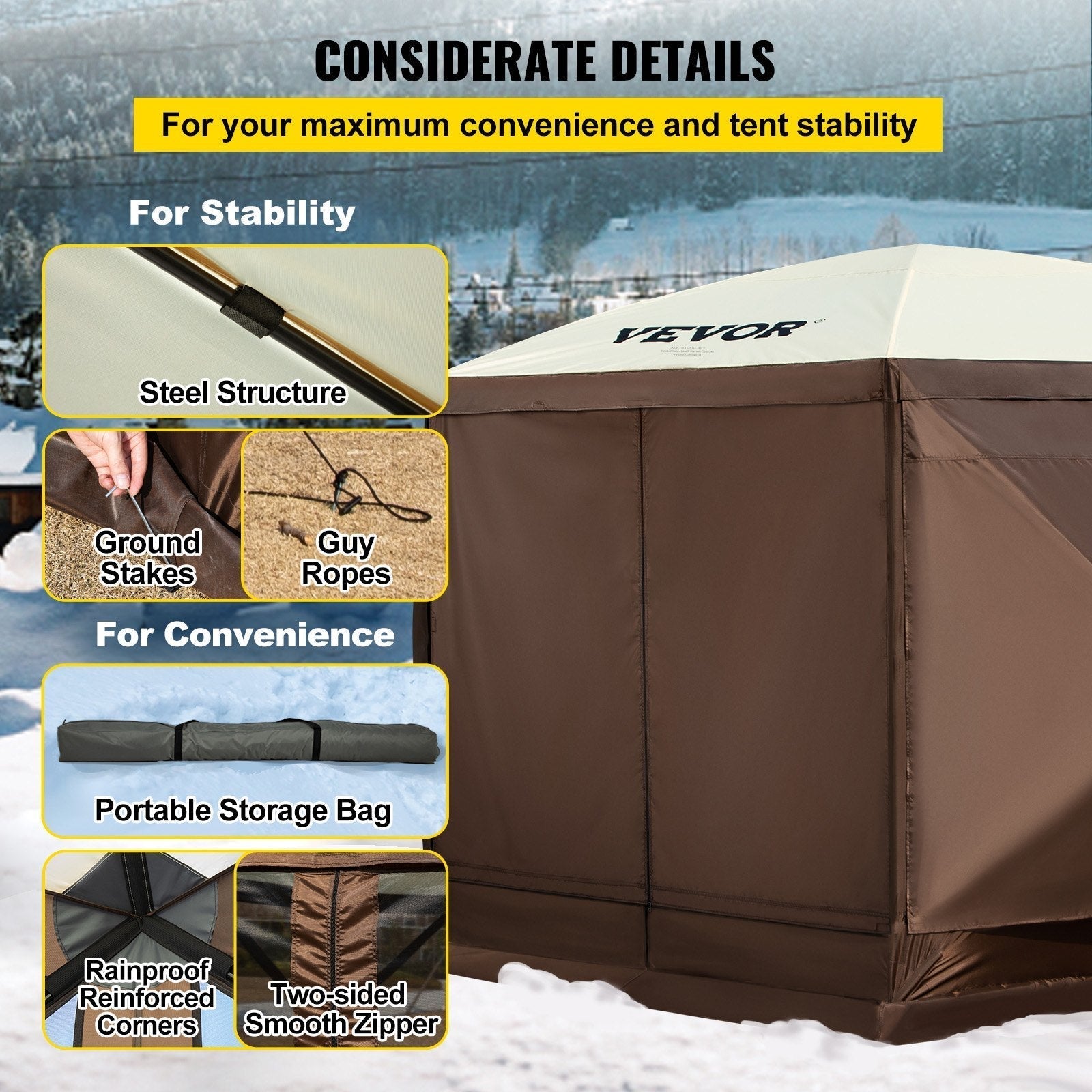 Lumen GazeboTent : 12x12ft Pop-Up Screen Tent