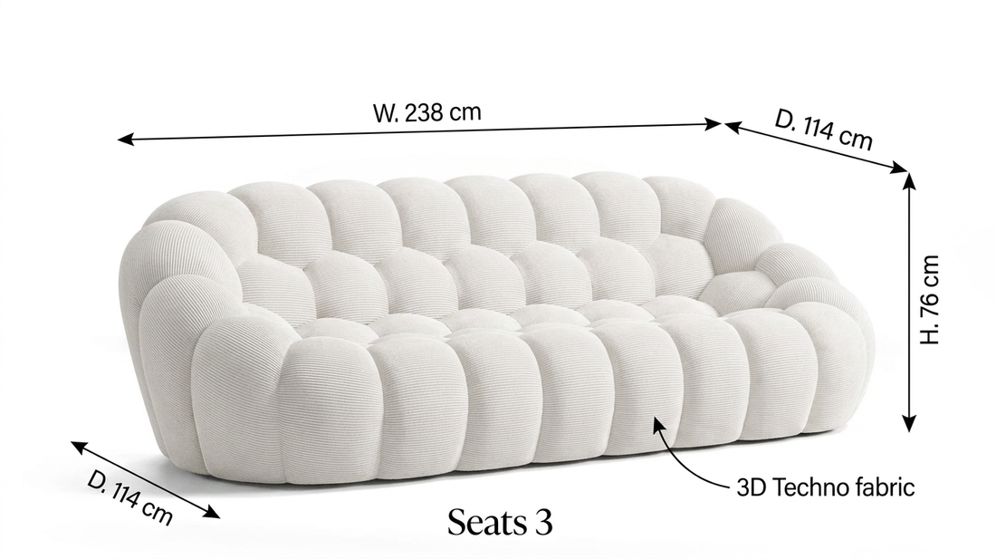 Lumen 3D Bubble Sofa 3 Seat