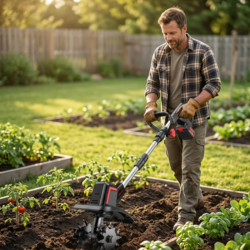 Lumen 20V Cordless Tiller