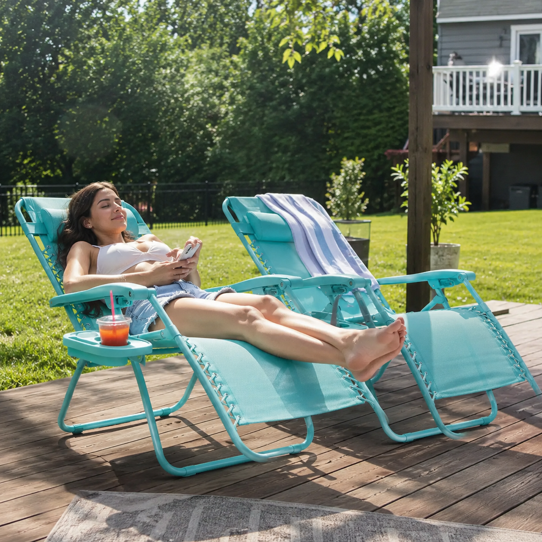 Set of 2 Heavy Zero Gravity Chair
