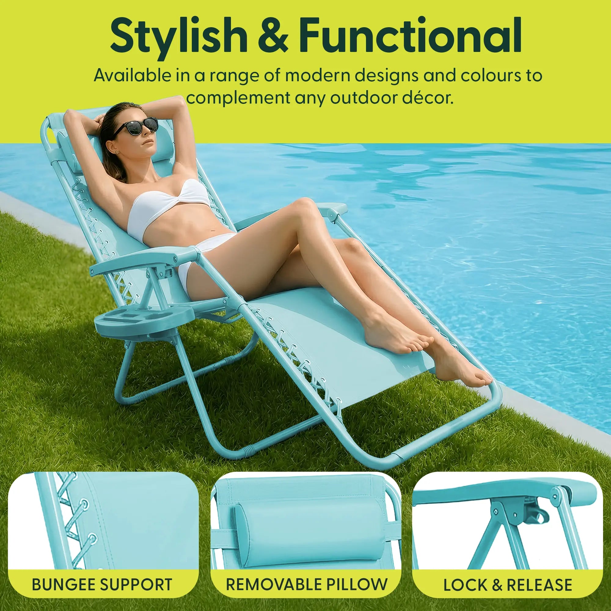 Set of 2 Heavy Zero Gravity Chair